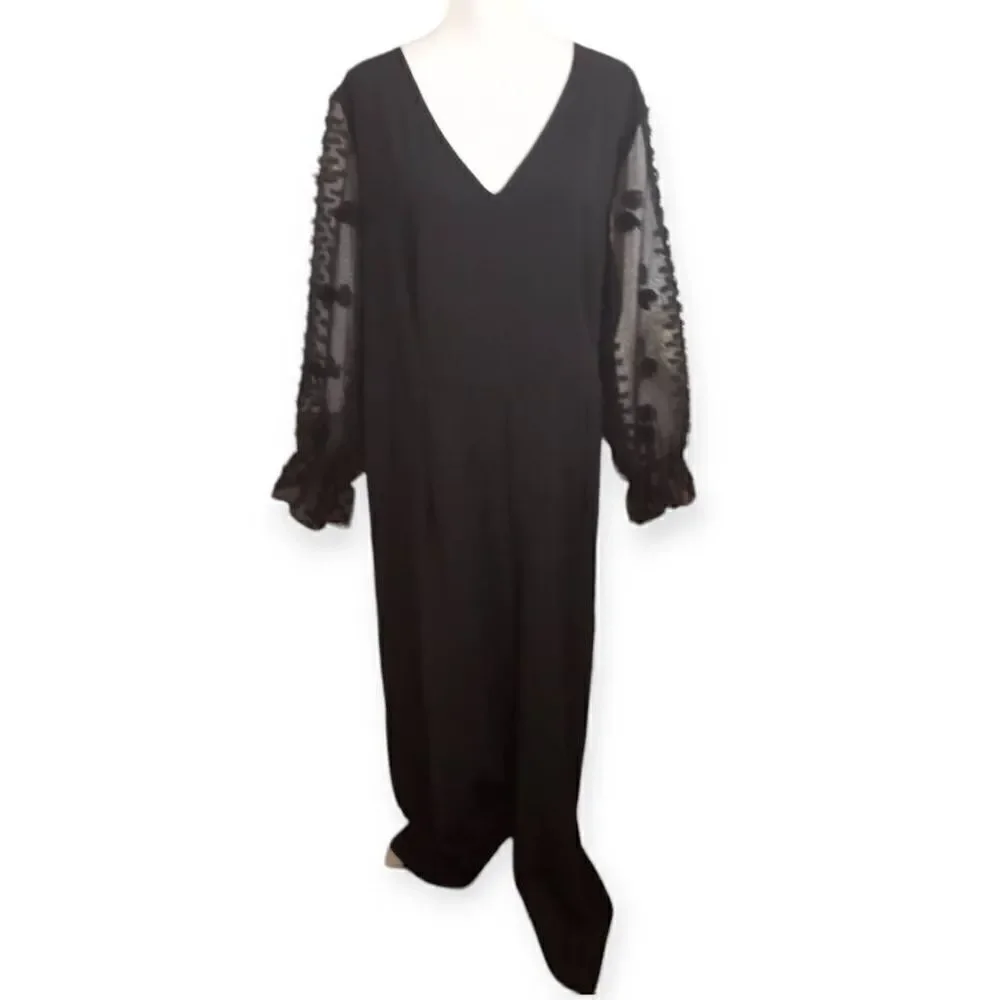 SHEIN BLACK JUMPSUIT SZ.4XL EUC